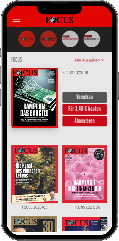 FOCUS App Screenshot - Kiosk